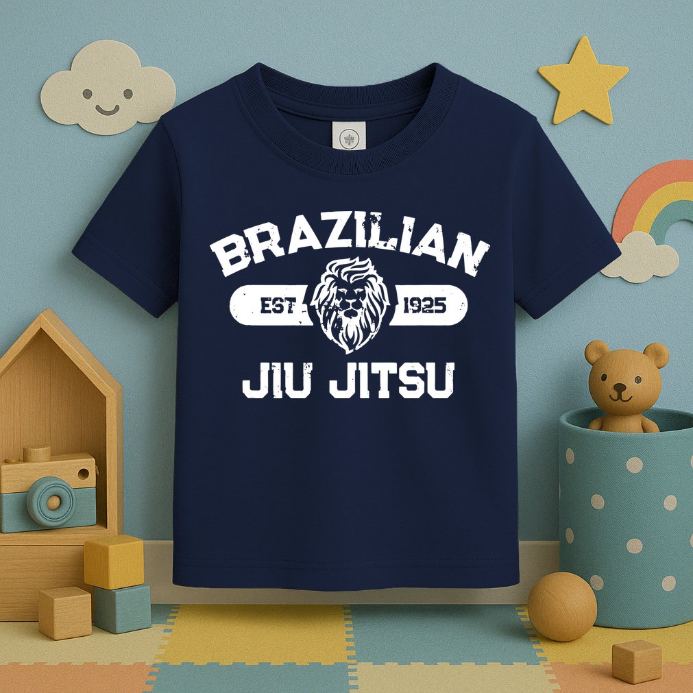 Brazilian Jiu Jitsu Established 1925 BJJ Gift MMA Fighter Toddler T-Shirt