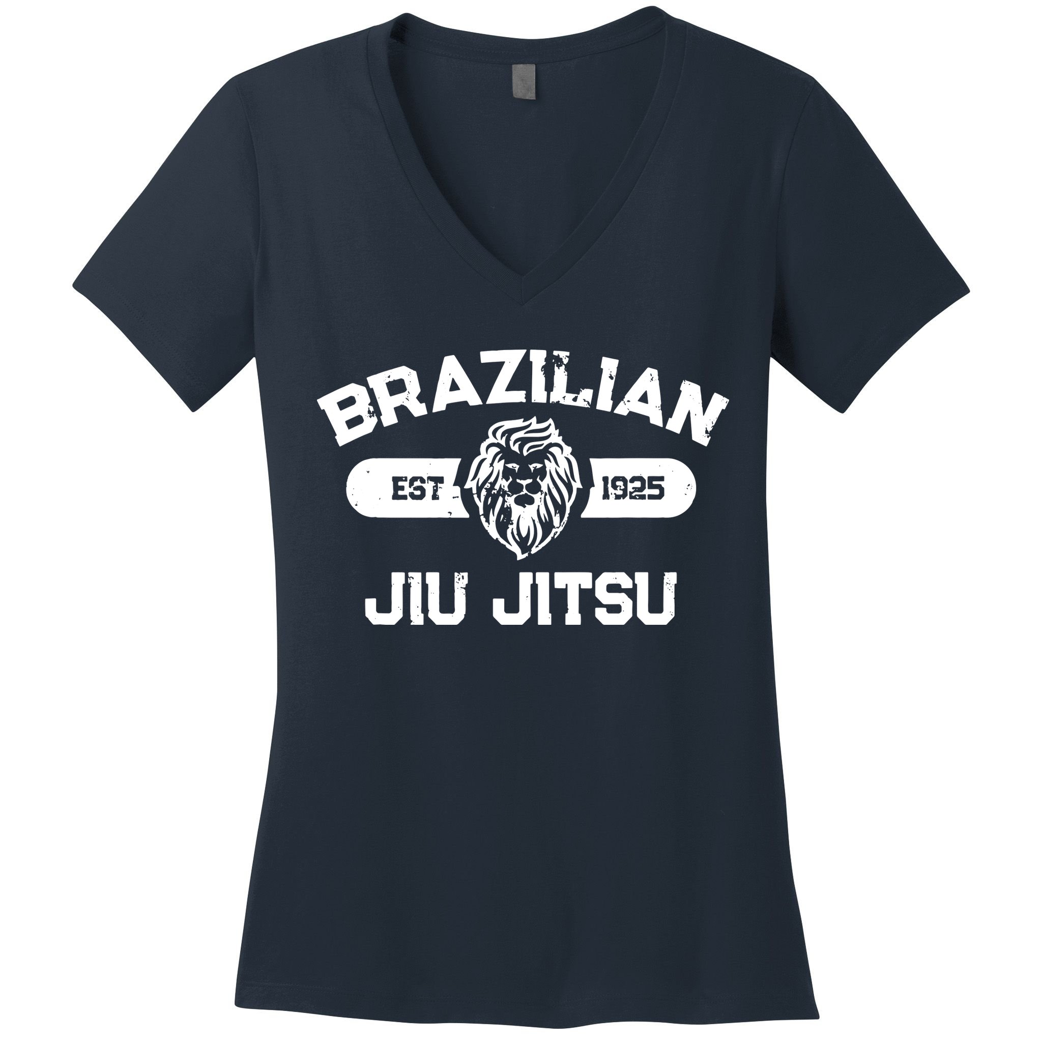 Brazilian Jiu Jitsu Established 1925 BJJ Gift MMA Fighter Women's V-Neck T-Shirt