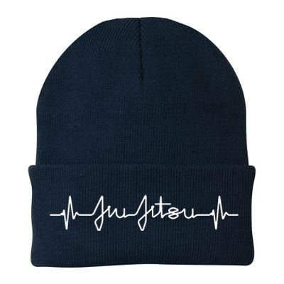 Brazilian Jiu Jitsu Heartbeat MMA BJJ Pulse EKG Tee Knit Cap Winter Beanie