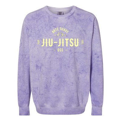 Brazilian Jiu Jitsu Arte Suave Oss BJJ Colorblast Crewneck Sweatshirt