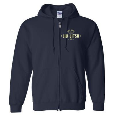 Brazilian Jiu Jitsu Arte Suave Oss BJJ Full Zip Hoodie