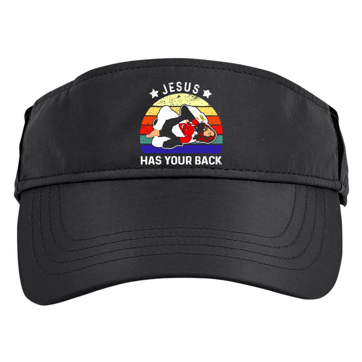 Brazilian Jiu Jitsu Jesus Has Your Back Adult Drive Performance Visor