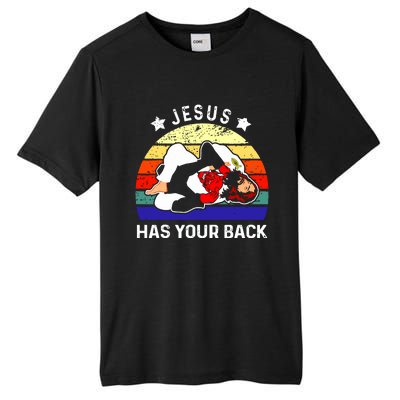 Brazilian Jiu Jitsu Jesus Has Your Back Tall Fusion ChromaSoft Performance T-Shirt