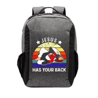 Brazilian Jiu Jitsu Jesus Has Your Back Vector Backpack