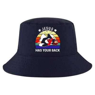 Brazilian Jiu Jitsu Jesus Has Your Back Cool Comfort Performance Bucket Hat