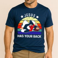 Brazilian Jiu Jitsu Jesus Has Your Back Cooling Performance Crew T-Shirt