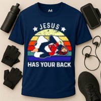 Brazilian Jiu Jitsu Jesus Has Your Back Cooling Performance Crew T-Shirt