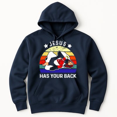 Brazilian Jiu Jitsu Jesus Has Your Back Hoodie
