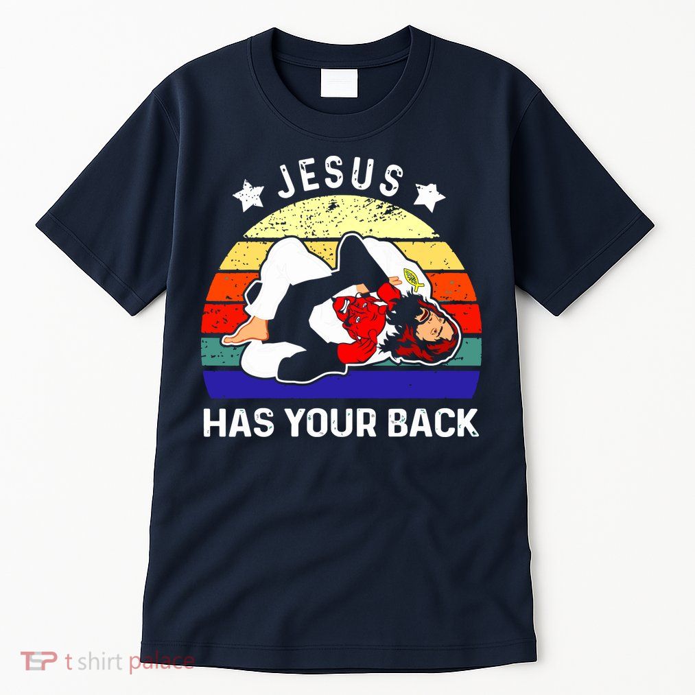 Brazilian Jiu Jitsu Jesus Has Your Back Tall T-Shirt