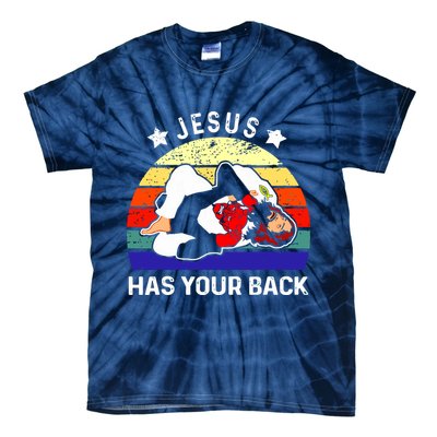Brazilian Jiu Jitsu Jesus Has Your Back Tie-Dye T-Shirt