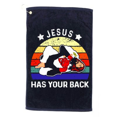 Brazilian Jiu Jitsu Jesus Has Your Back Golf Towel