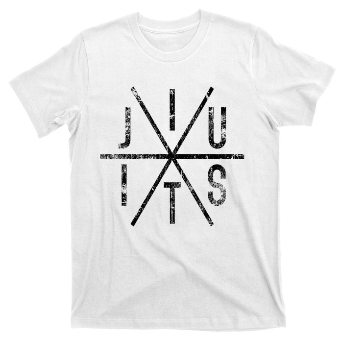 Brazilian Jiu Jitsu Bjj Distressed T-Shirt