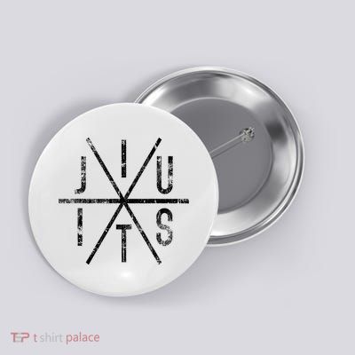 Brazilian Jiu Jitsu Bjj Distressed Button