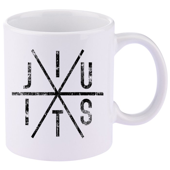 Brazilian Jiu Jitsu Bjj Distressed 11oz C Handle Ceramic Mug