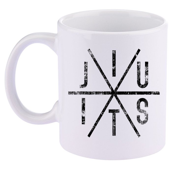 Brazilian Jiu Jitsu Bjj Distressed 11oz C Handle Ceramic Mug