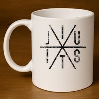 Brazilian Jiu Jitsu Bjj Distressed 11oz C Handle Ceramic Mug