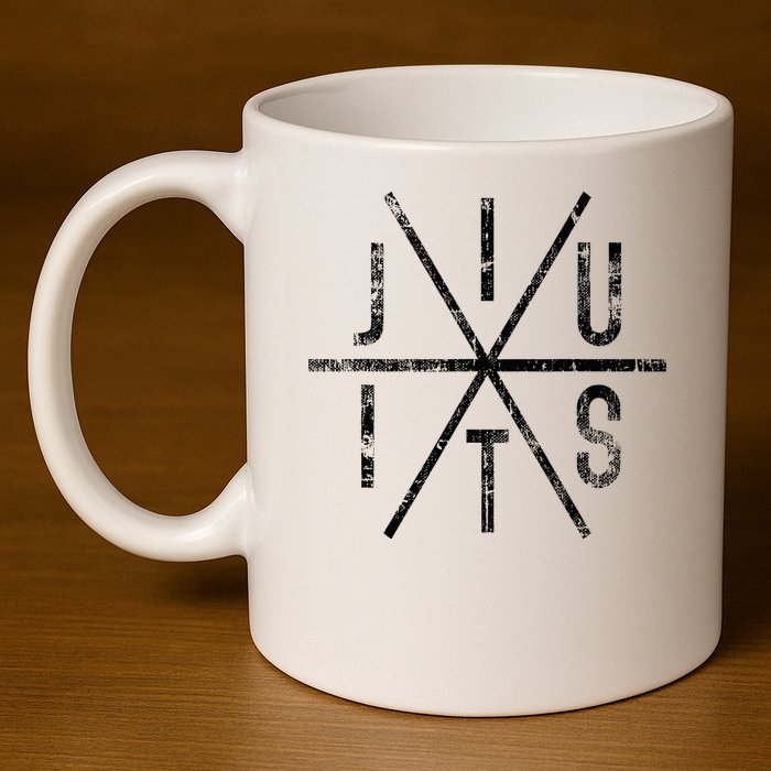 Brazilian Jiu Jitsu Bjj Distressed 11oz C Handle Ceramic Mug