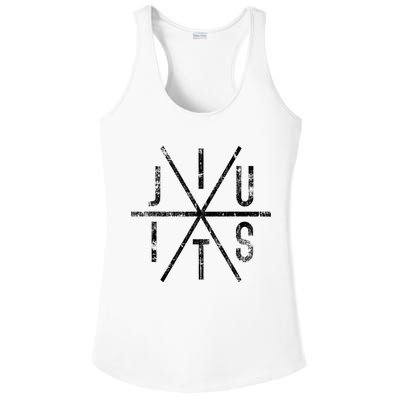 Brazilian Jiu Jitsu Bjj Distressed Ladies PosiCharge Competitor Racerback Tank