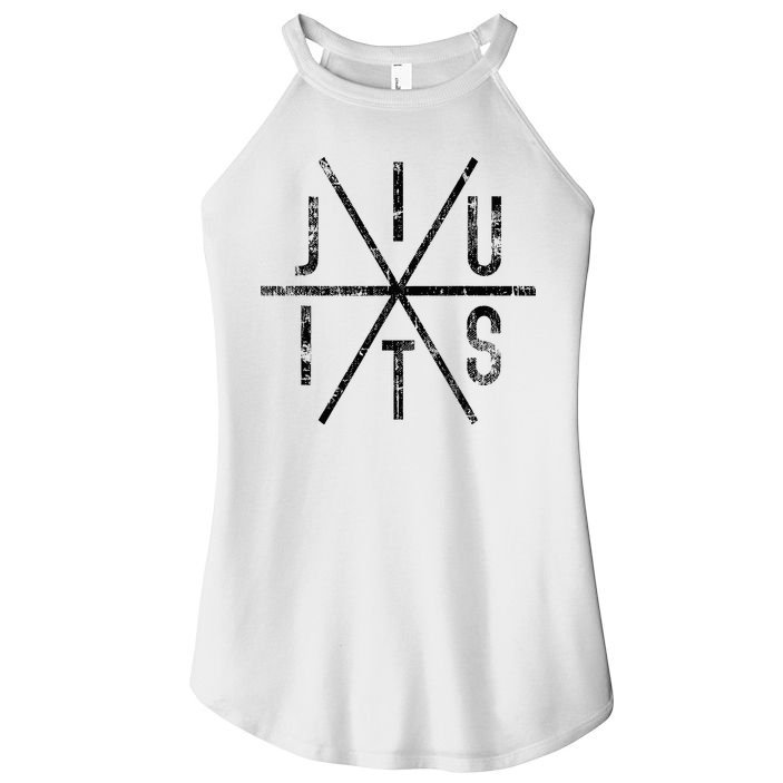 Brazilian Jiu Jitsu Bjj Distressed Women's Perfect Tri Rocker Tank