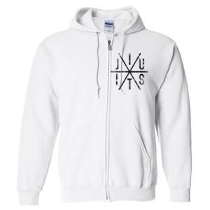 Brazilian Jiu Jitsu Bjj Distressed Full Zip Hoodie