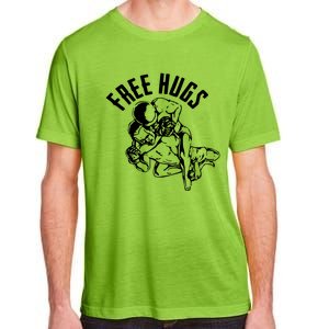 Brazilian Jiu Jitsu Free Hugs Martial Adult ChromaSoft Performance T-Shirt