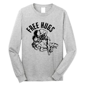 Brazilian Jiu Jitsu Free Hugs Martial Long Sleeve Shirt