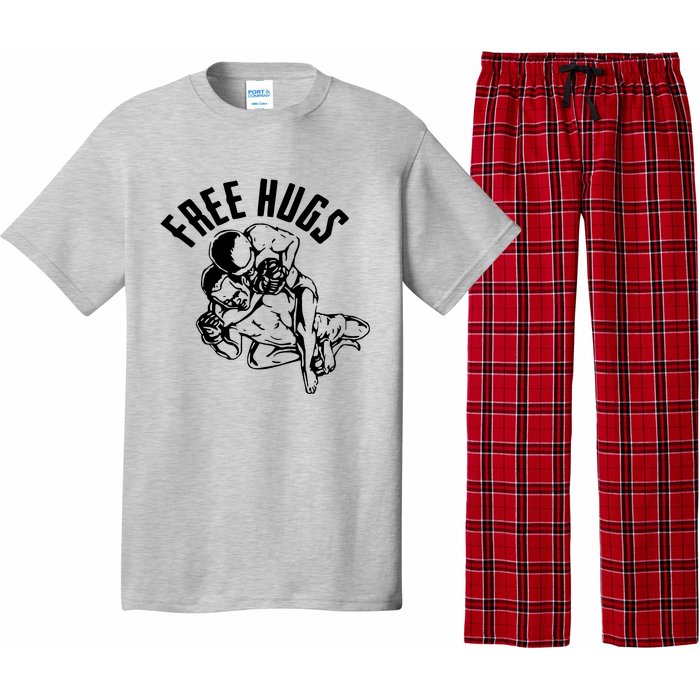 Brazilian Jiu Jitsu Free Hugs Martial Pajama Set