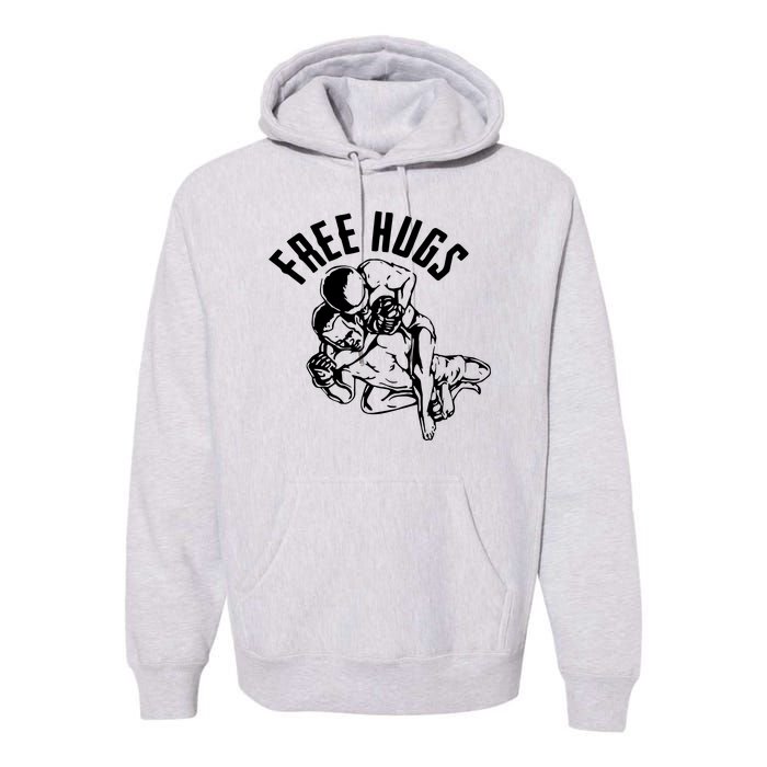 Brazilian Jiu Jitsu Free Hugs Martial Premium Hoodie