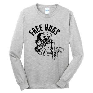 Brazilian Jiu Jitsu Free Hugs Martial Tall Long Sleeve T-Shirt