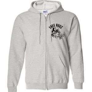 Brazilian Jiu Jitsu Free Hugs Martial Full Zip Hoodie