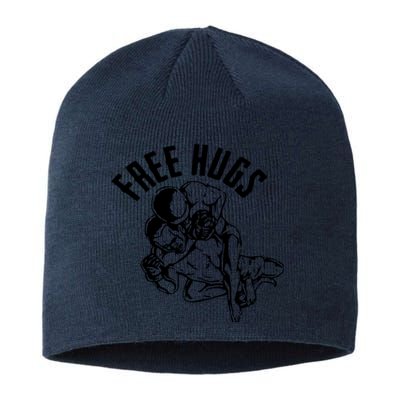 Brazilian Jiu Jitsu Free Hugs Martial Sustainable Beanie