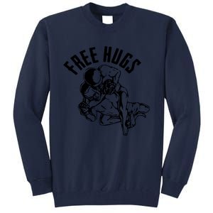 Brazilian Jiu Jitsu Free Hugs Martial Tall Sweatshirt