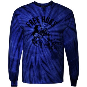 Brazilian Jiu Jitsu Free Hugs Martial Tie-Dye Long Sleeve Shirt