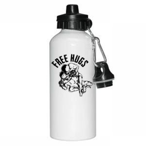 Brazilian Jiu Jitsu Free Hugs Martial Aluminum Water Bottle