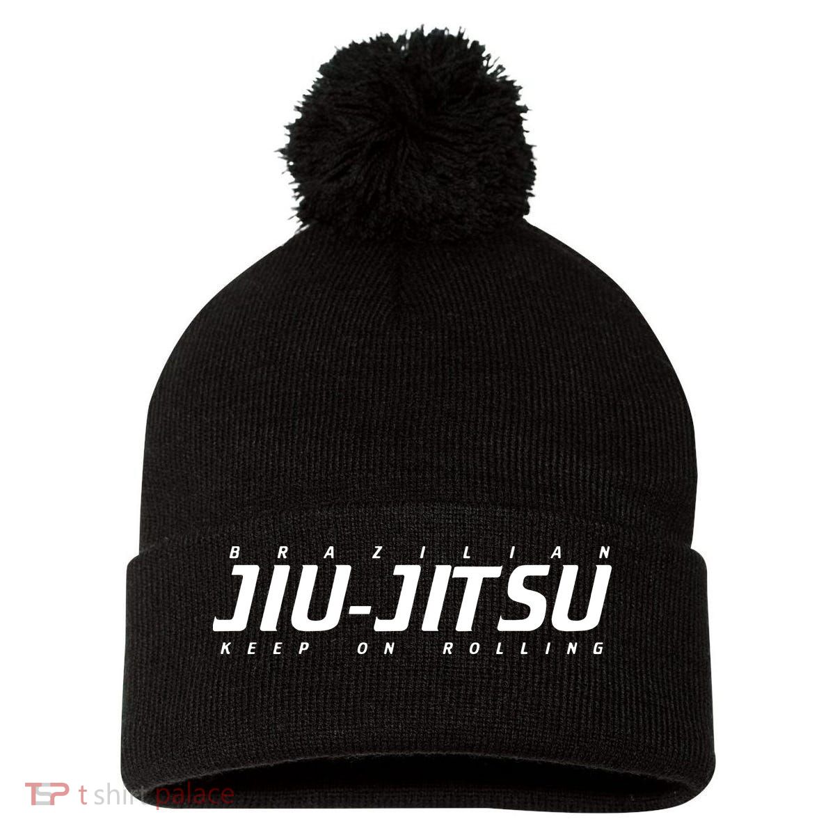 BRAZILIAN JIU JITSU Pom Pom 12in Knit Beanie