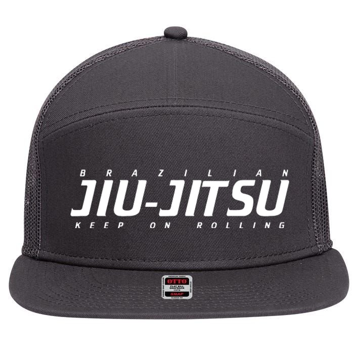 BRAZILIAN JIU JITSU 7 Panel Mesh Trucker Snapback Hat