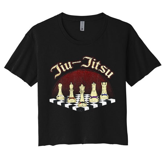 Brazilian Jiu Jitsu Chess Black Belt Crop Top