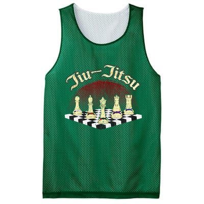 Brazilian Jiu Jitsu Chess Black Belt Mesh Reversible Basketball Jersey Tank
