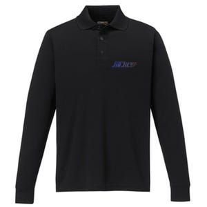 BRAZILIAN JIU JITSU BLUE BELT BJJ NOGI Grappling Performance Long Sleeve Polo