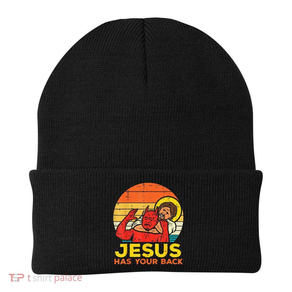 Brazilian Jiu Jitsu Jesus Jesus Has Your Back Beanie