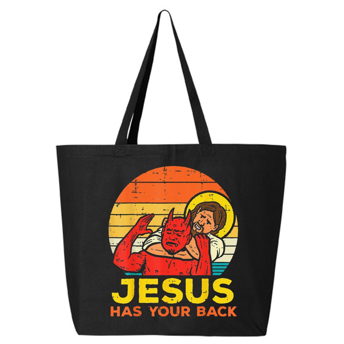 Brazilian Jiu Jitsu Jesus Jesus Has Your Back 25L Jumbo Tote