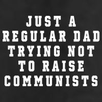 Just A Regular Dad Trying Not To Raise Communists Cool Comfort Performance Bucket Hat