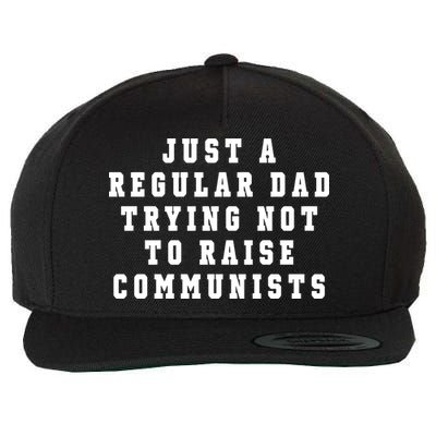 Just A Regular Dad Trying Not To Raise Communists Wool Snapback Cap