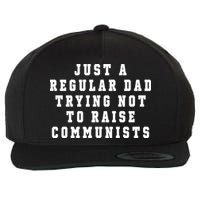Just A Regular Dad Trying Not To Raise Communists Wool Snapback Cap