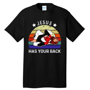 Brazilian Jiu Jitsu Jesus Jesus Has Your Back Tall T-Shirt