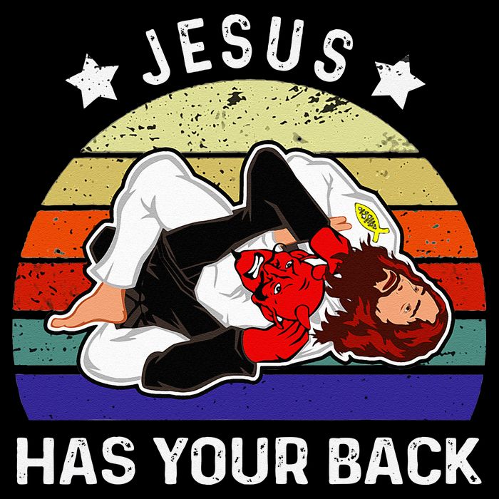 Brazilian Jiu Jitsu Jesus Jesus Has Your Back Impact Tech Backpack