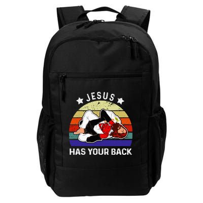 Brazilian Jiu Jitsu Jesus Jesus Has Your Back Backpack
