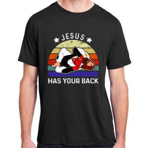 Brazilian Jiu Jitsu Jesus Jesus Has Your Back Adult ChromaSoft Performance T-Shirt