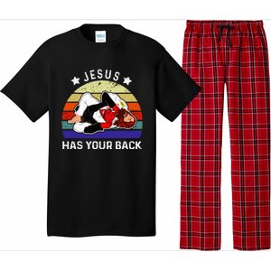 Brazilian Jiu Jitsu Jesus Jesus Has Your Back Pajama Set