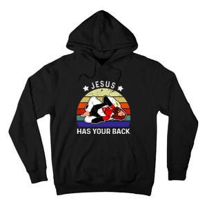 Brazilian Jiu Jitsu Jesus Jesus Has Your Back Tall Hoodie